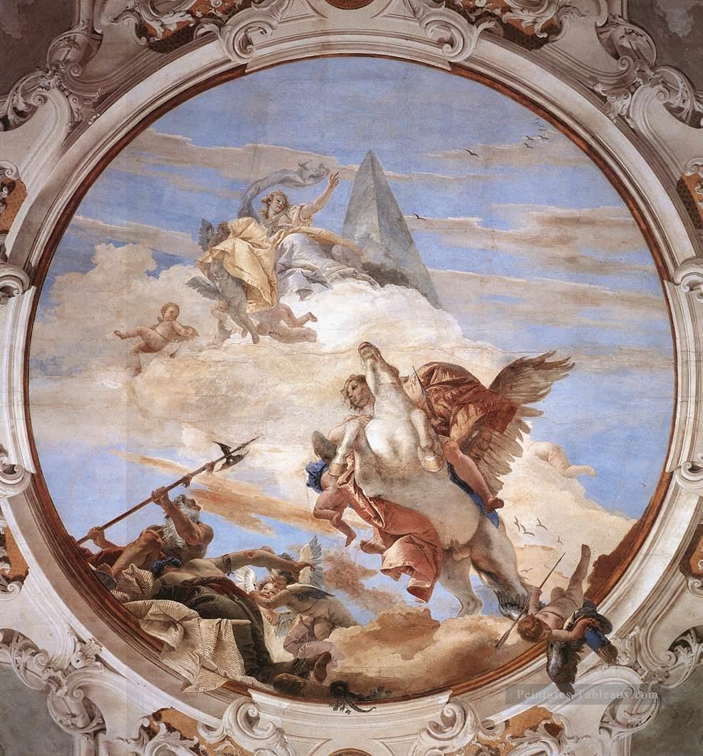 Palazzo Labia Bellerophon sur Pegasus Giovanni Battista Tiepolo Peintures à l'huile